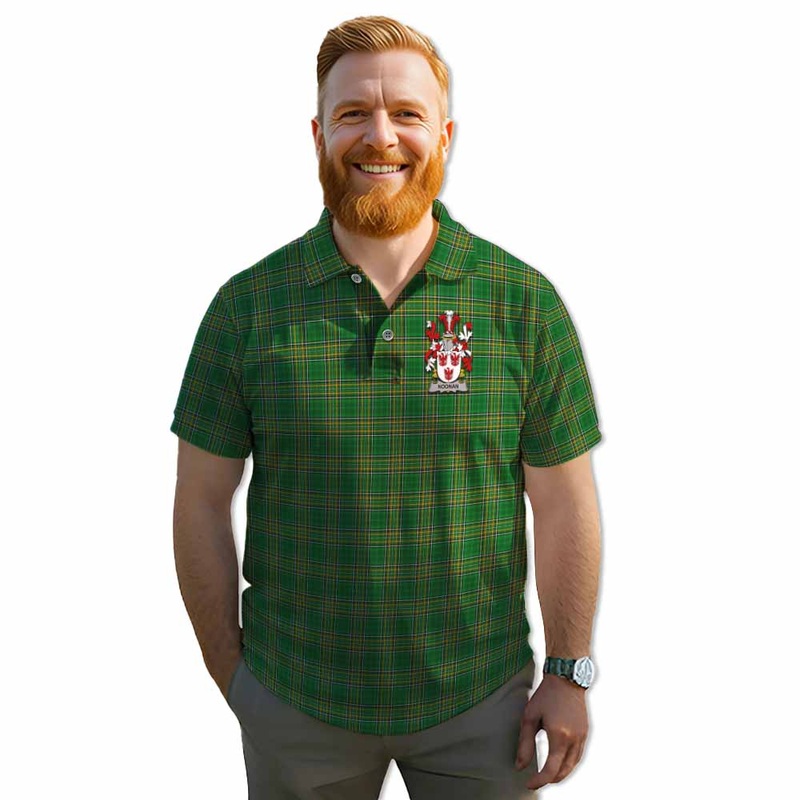 Noonan Irish Clan Tartan Men's Polo Shirt with Coat of Arms